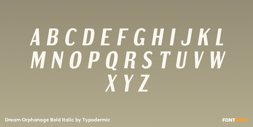 Dream Orphanage Bold Italic Font Poster #2