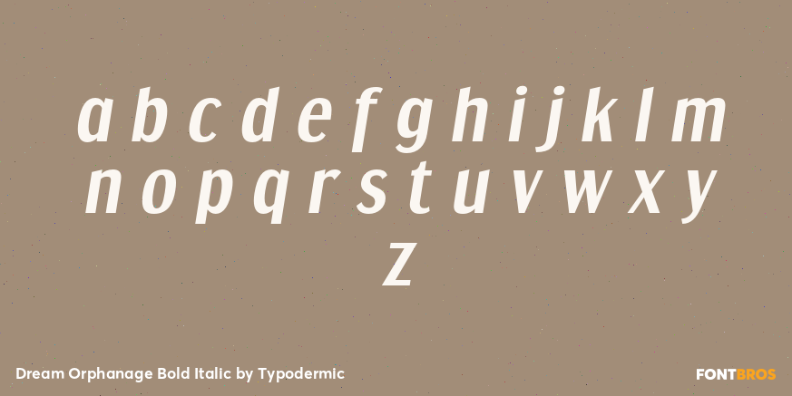 Dream Orphanage Bold Italic Font Poster #3