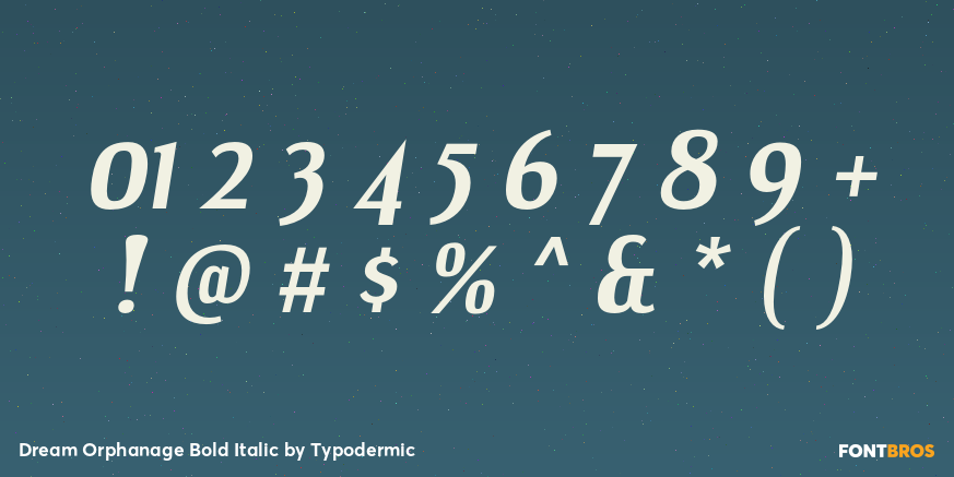 Dream Orphanage Bold Italic Font Poster #4