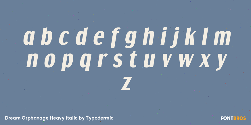 Dream Orphanage Heavy Italic Font Poster #3