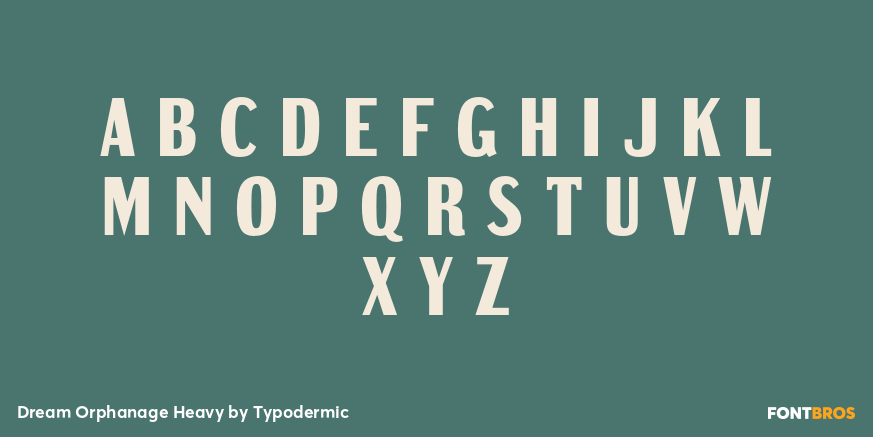 Dream Orphanage Heavy Font Poster #1