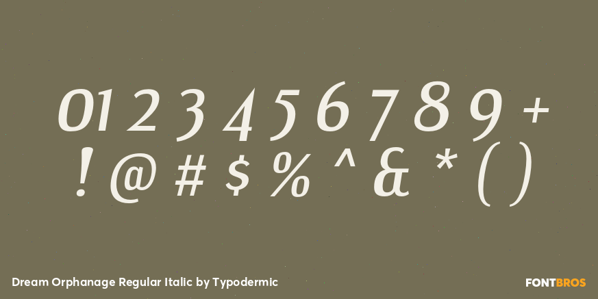 Dream Orphanage Regular Italic Font Poster #1