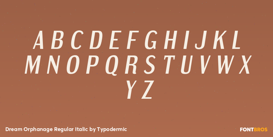 Dream Orphanage Regular Italic Font Poster #2