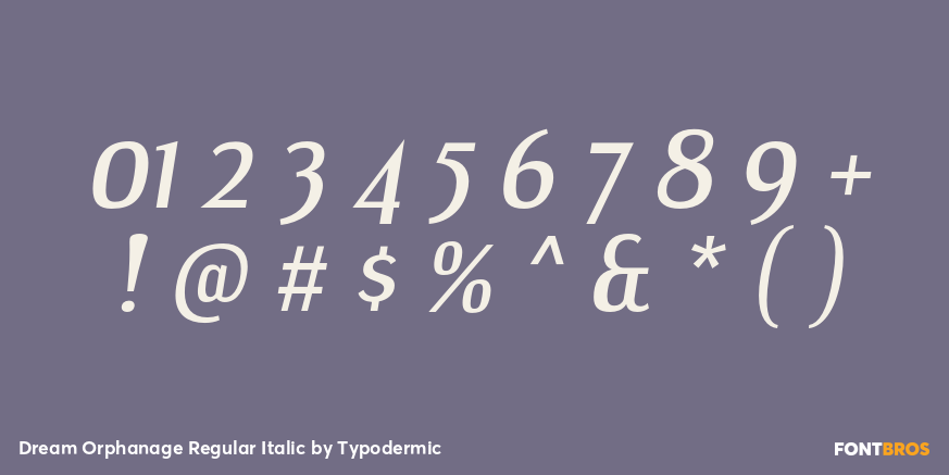 Dream Orphanage Regular Italic Font Poster #4