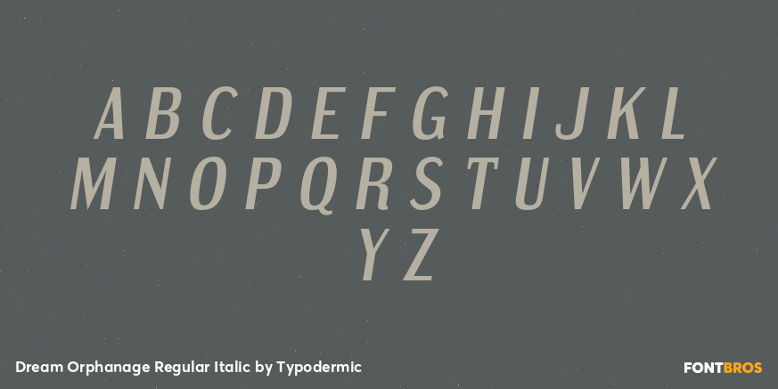 Dream Orphanage Regular Italic Font Poster #1