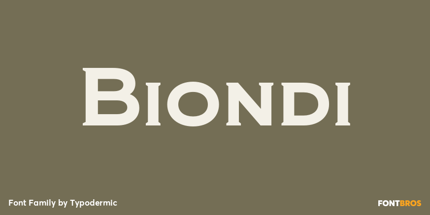 Biondi Font Poster
