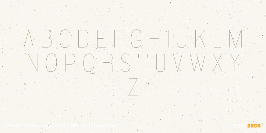 Dream Orphanage Ultra Light Font Poster #2