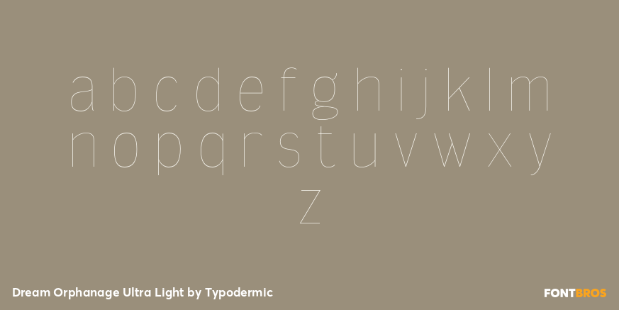 Dream Orphanage Ultra Light Font Poster #3