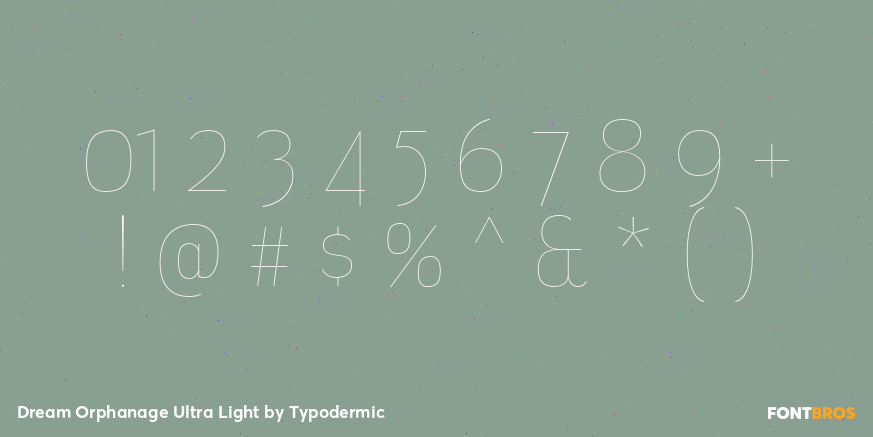 Dream Orphanage Ultra Light Font Poster #4