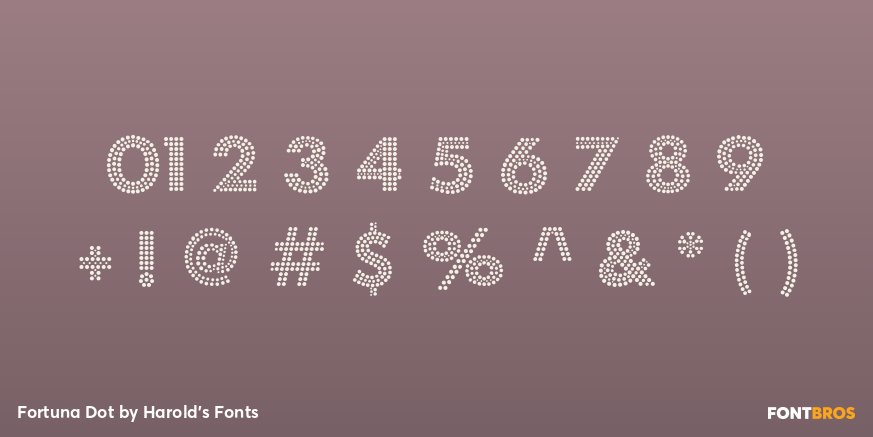 Fortuna Dot Font Poster #1