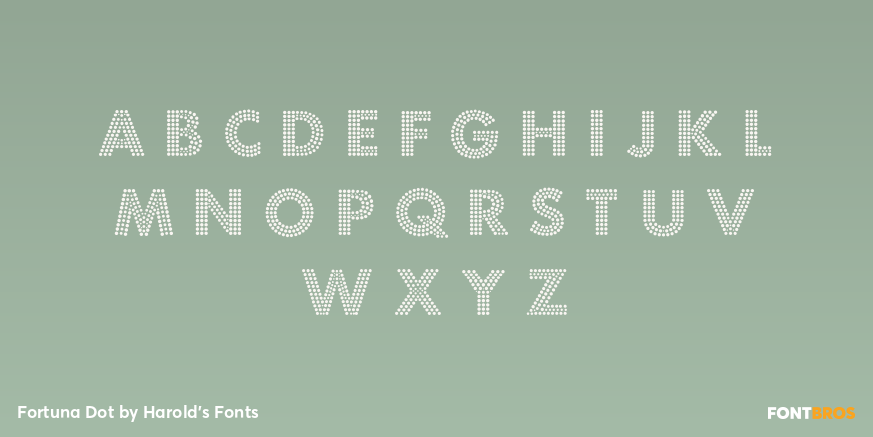Fortuna Dot Font Poster #2