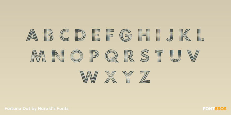 Fortuna Dot Font Poster #1