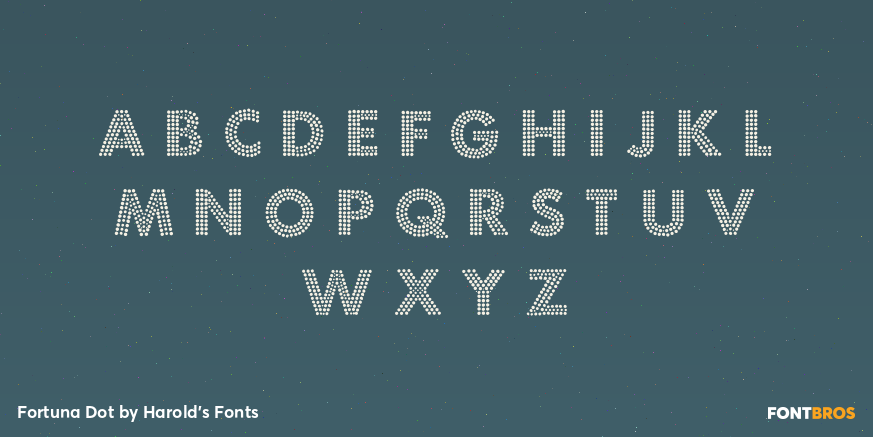 Fortuna Dot Font Poster #1