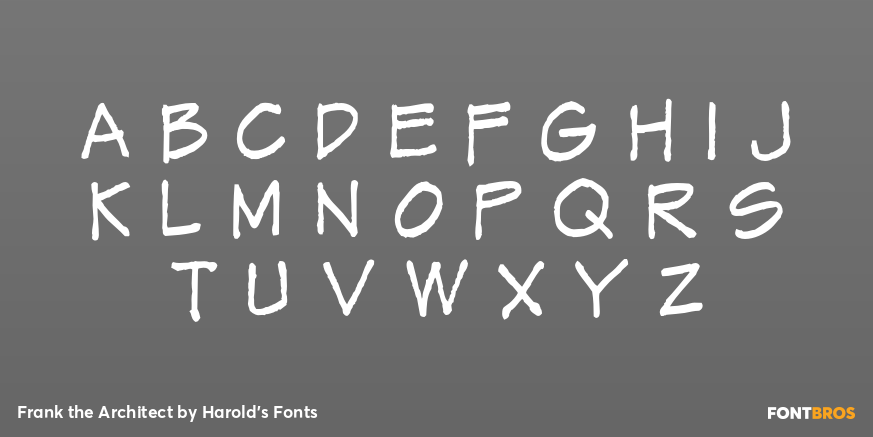 Frank the Architect Font Poster #2