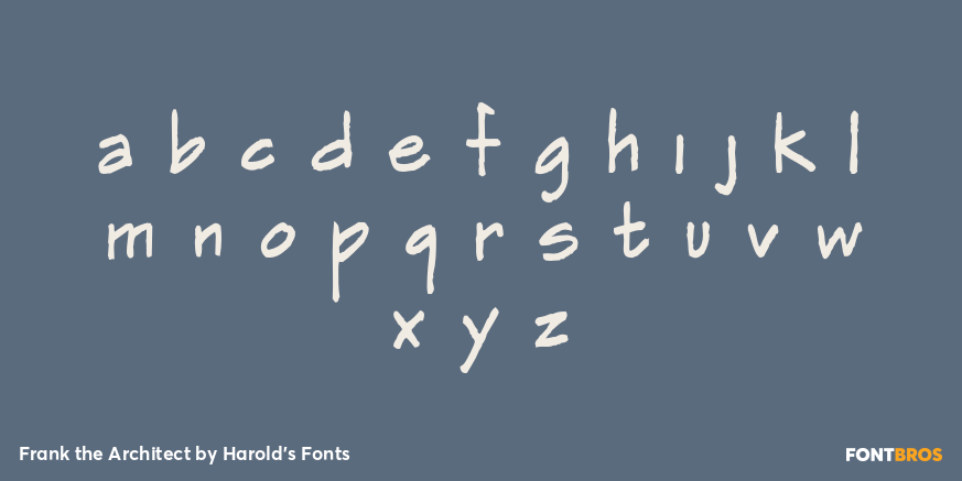 Frank the Architect Font Poster #3