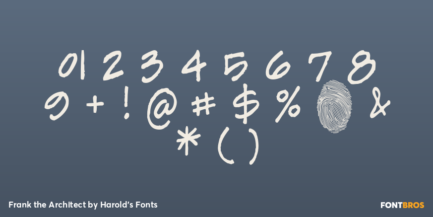 Frank the Architect Font Poster #4