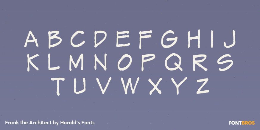 Frank the Architect Font Poster #1