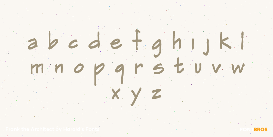 Frank the Architect Font Poster #1