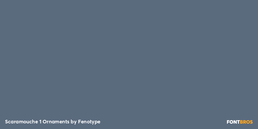 Scaramouche 1 Ornaments Font Poster #1