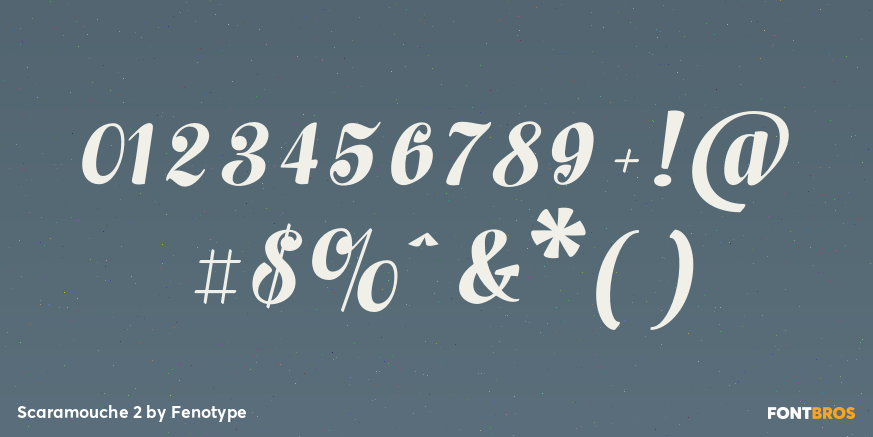 Scaramouche 2 Font Poster #1