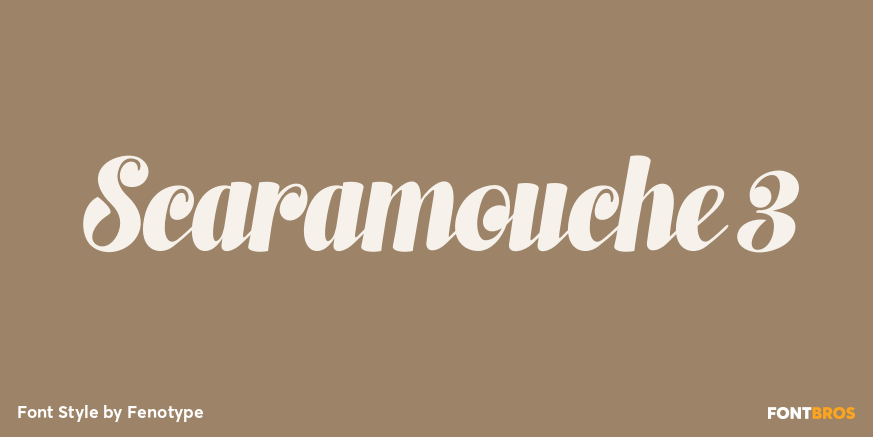 Scaramouche 3 Font Poster #1