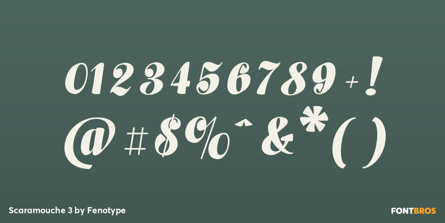 Scaramouche 3 Font Poster #1