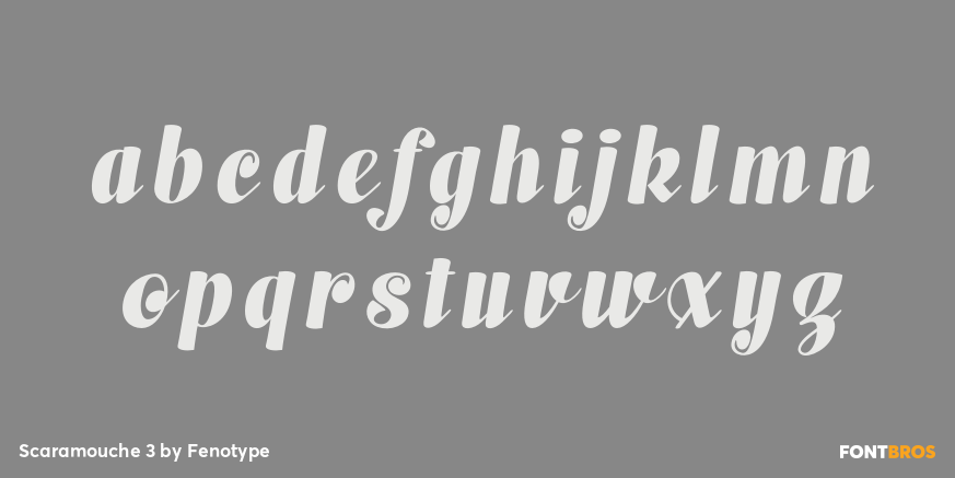 Scaramouche 3 Font Poster #1