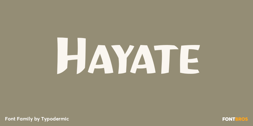 Hayate Font Poster