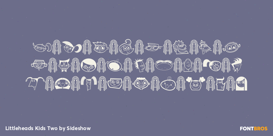 Littleheads Kids Two Font Poster #2