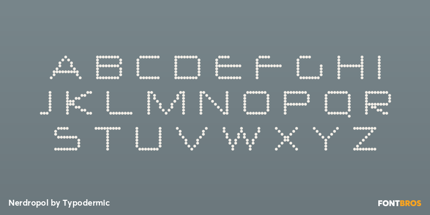 Nerdropol Font Poster #1