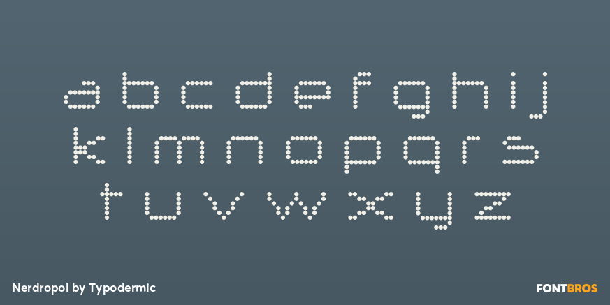 Nerdropol Font Poster #1