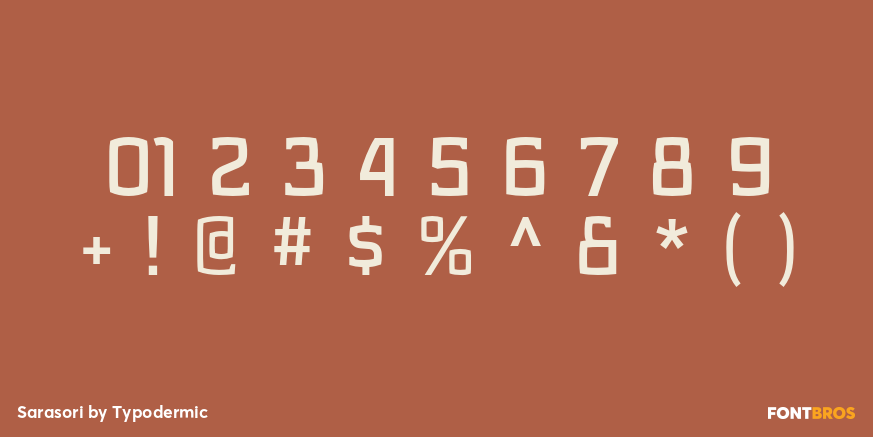 Sarasori Font Poster #1