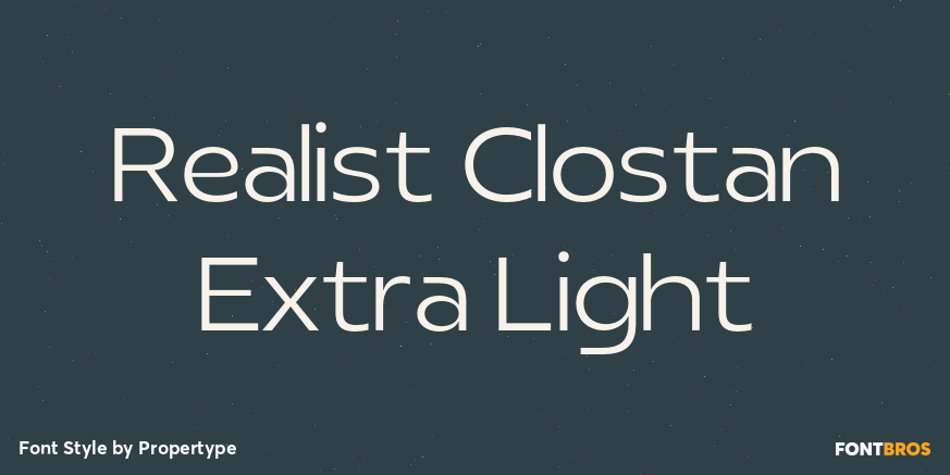 Realist Clostan Extra Light Poster