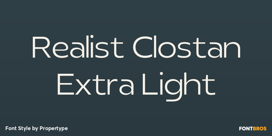 Realist Clostan Extra Light Poster