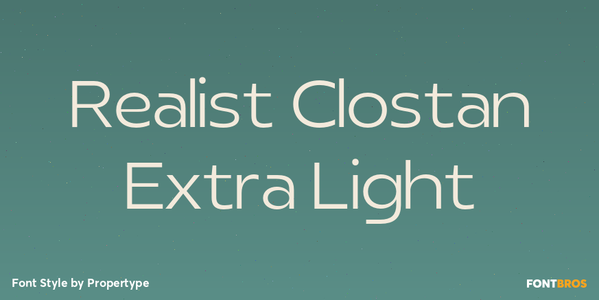 Realist Clostan Extra Light Poster