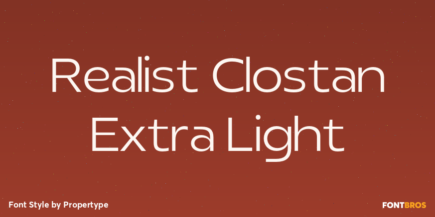 Realist Clostan Extra Light Poster