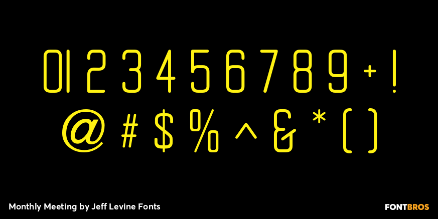 Monthly Meeting Font Poster #4