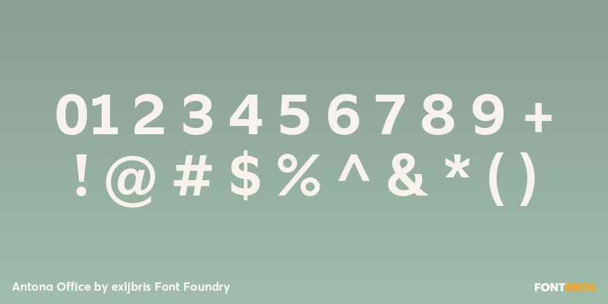 Antona Office Font Poster #4