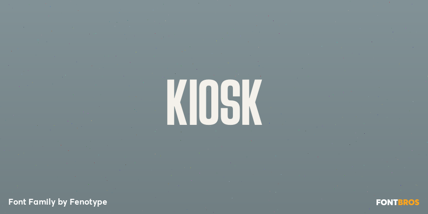 Kiosk Font Poster