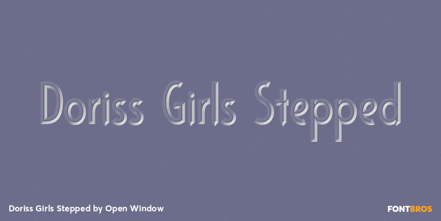 Doriss Girls Stepped Font Poster #1