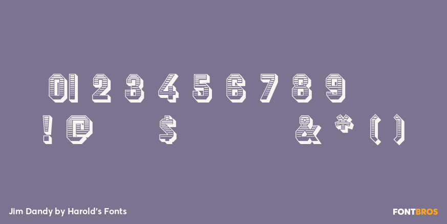 Jim Dandy Font Poster #4