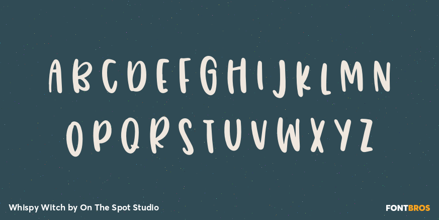 Whispy Witch Font Poster #2