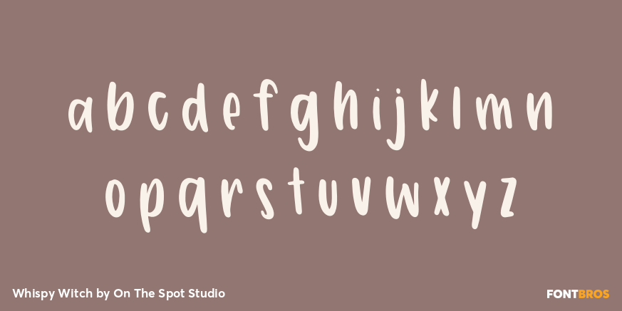 Whispy Witch Font Poster #3