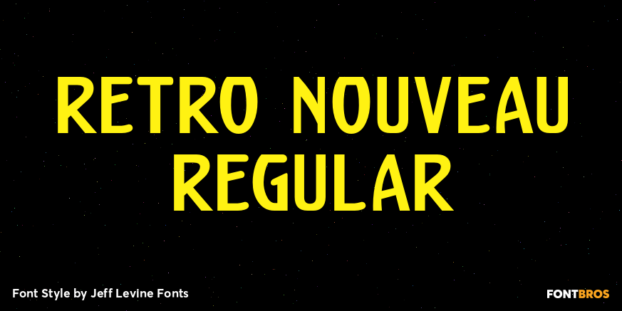 Retro Nouveau Regular Poster