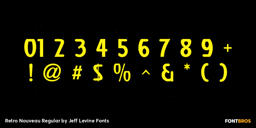 Retro Nouveau Regular Font Poster #4