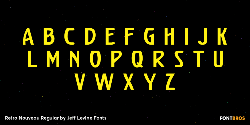Retro Nouveau Regular Font Poster #1