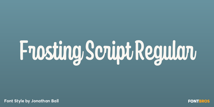 Frosting Script Regular Poster