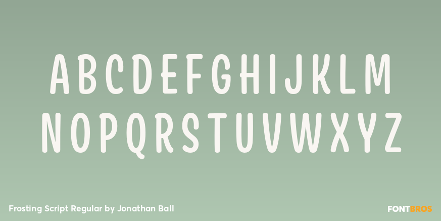 Frosting Script Regular Font Poster #2