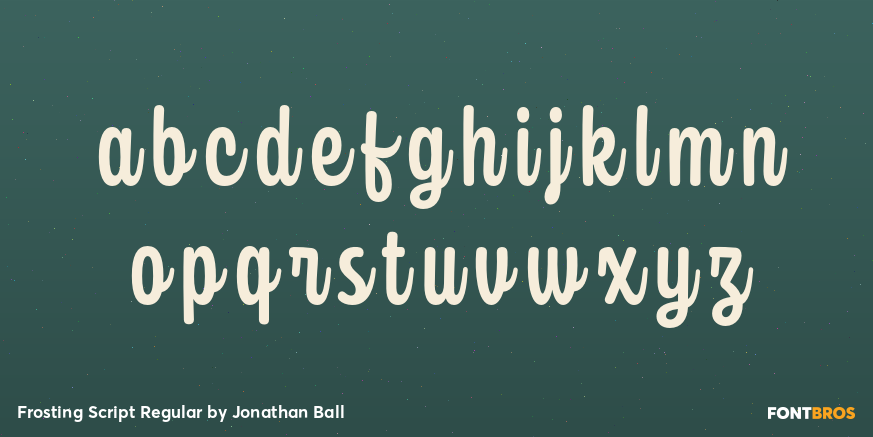 Frosting Script Regular Font Poster #3