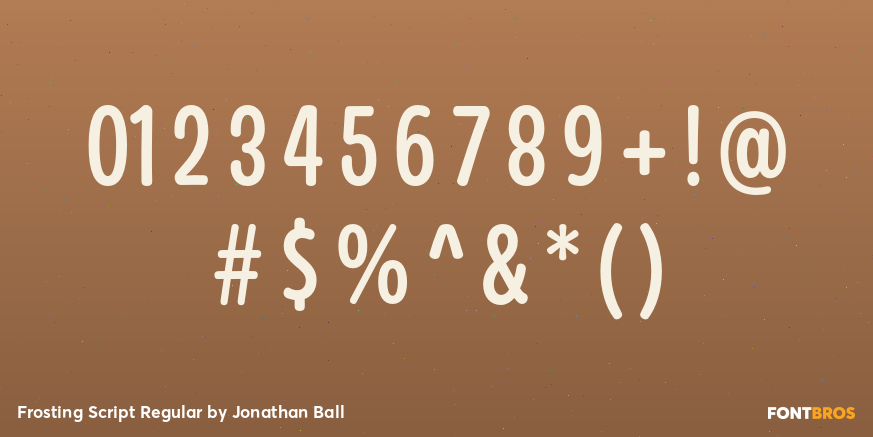 Frosting Script Regular Font Poster #4